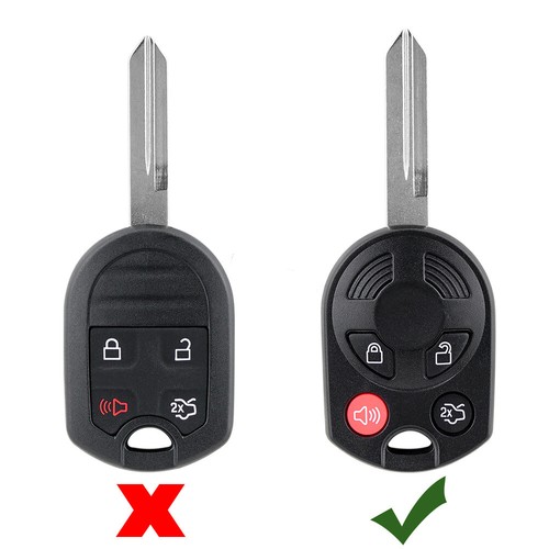 2 para Ford Mustang Expedition 2010 flexible coche remoto llave llavero carcasa - Imagen 2 de 7