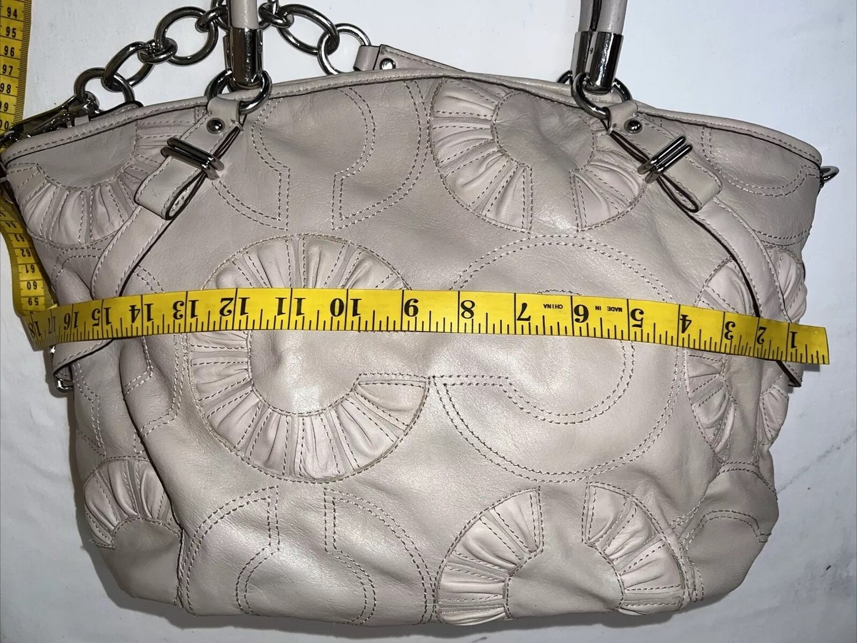 Coach Madison Embellished Leather Bag Limited Edition Beige | eBay