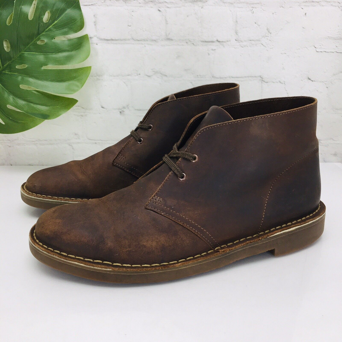EUC!!! Clarks Bushacre 2 Desert Chukka Boots Beeswax Size 11.5 Mens Clarks Desert Boots Bushacre 2 - Mens | Shoe City main image 3