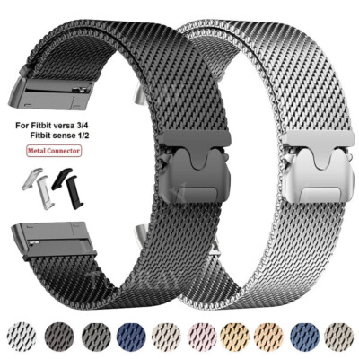 Magnet Milanese Armband Für Fitbit Versa 4 3 Sense 2 Sense 1 Uhrenarmband Ersatz