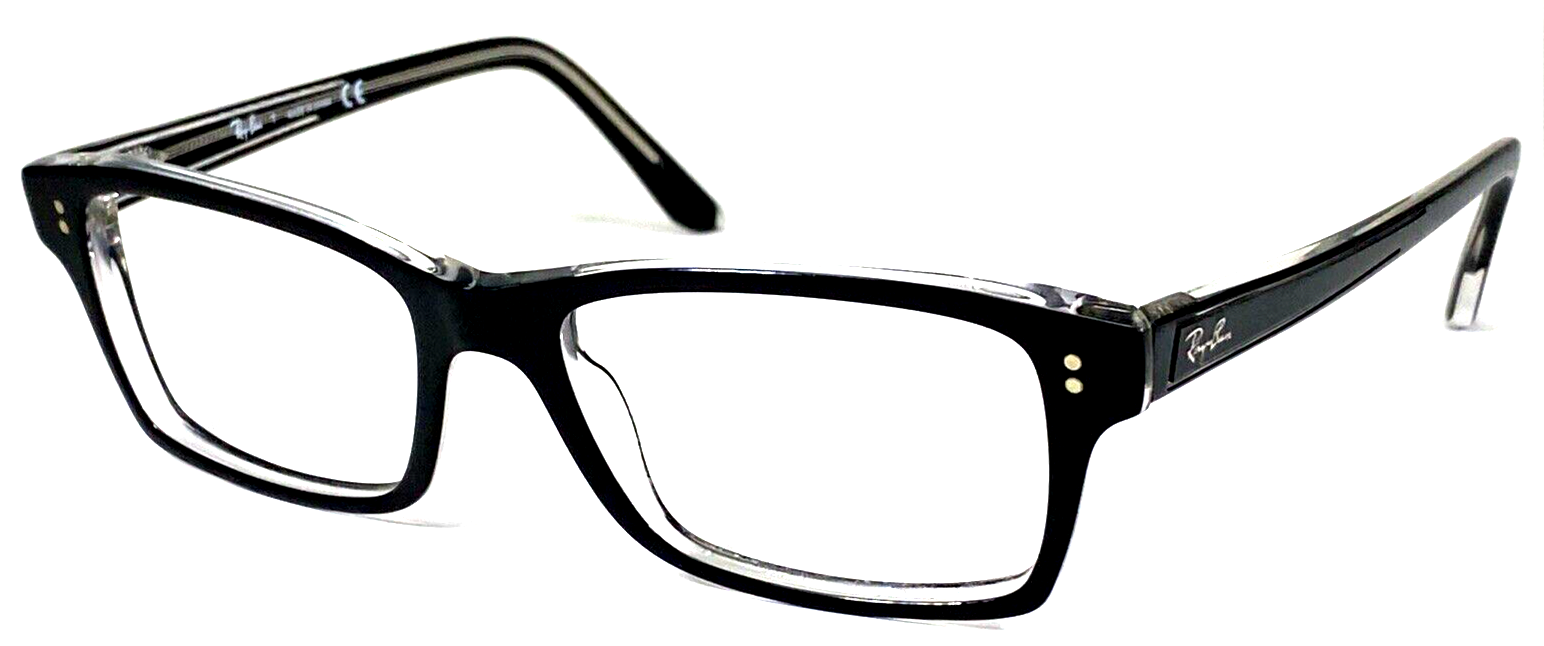 RAY-BAN RB5225 2034 Black Crystal Eyeglasses Frame 52-17-140