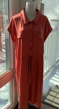 NEW - LuLaRoe Chambray Large Rust Colored Stacie Dress - NWT