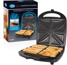 Quest 35990 Quad Sandwich Toaster | Non-Stick | Auto Temperature Control | Cool 