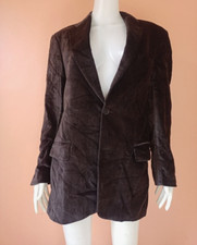 LAGERFELD KARL LAGERFELD MENS BLAZER JACKET BROWN BLACK SIZE 40