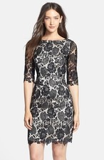 Eliza J Lace Sheath Dress (size 6)*