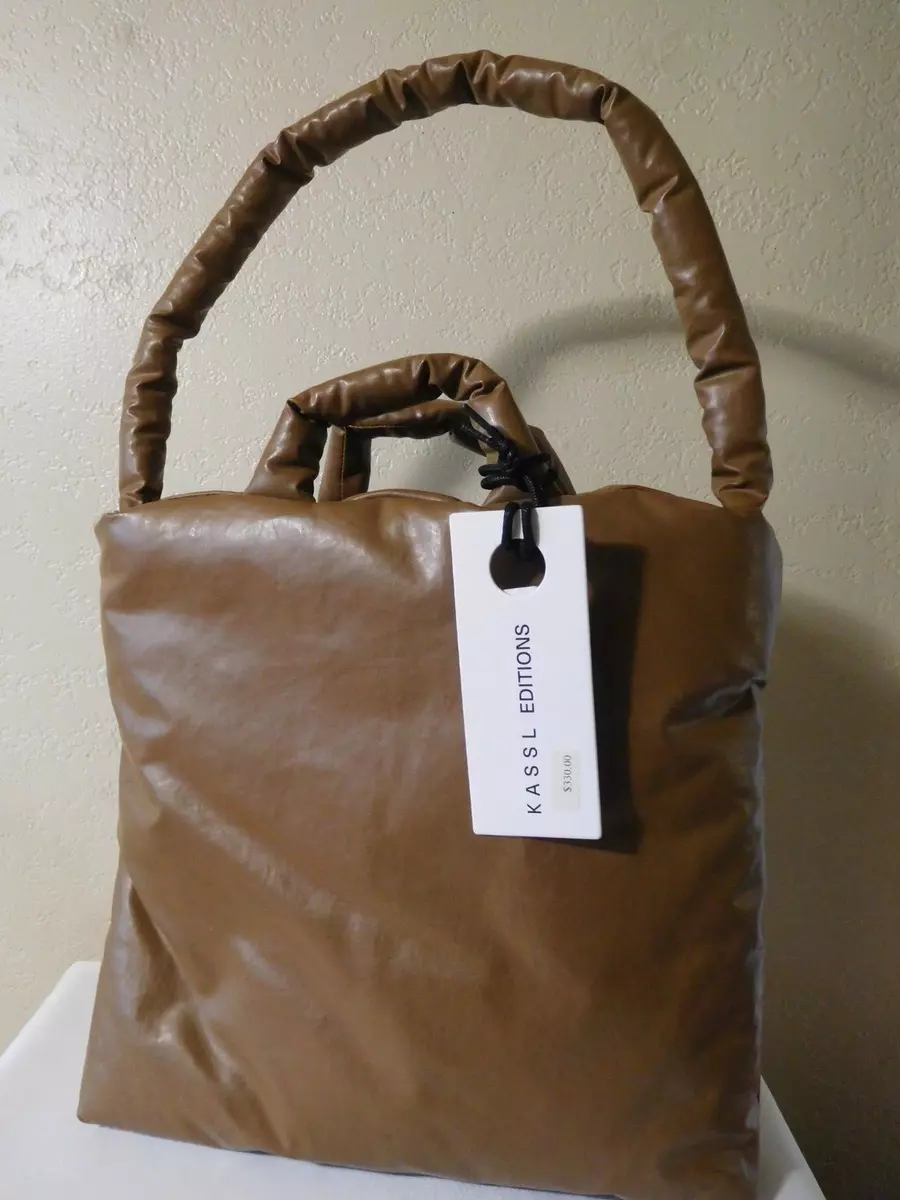 New KASSL EDITIONS Pillow Puffy Medium Oil Tote Bag ~$330.00