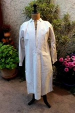 Antique Biaude Country Shirt in Ecru Linen / Antique Linen 341216-9