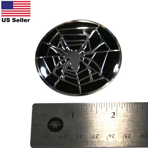 DOME SHAPE 3D Metal Spiderman Web Auto Sticker Decal Emblem 2.20" - Picture 3 of 4