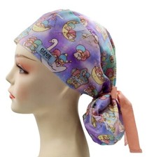 Cute Japanese Anime Ponytail Scrub Cap Doctor Theatre Nurse HospitalAnaesthetist
