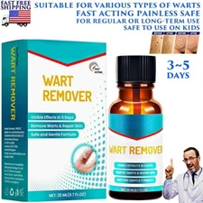 GENITAL WART REMOVAL ALL SKIN TYPES TREATMENT LIQUID NATURAL PAINLESS KIDS SAFE
