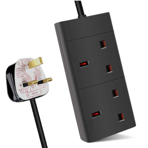 UK Extension Lead Cable Electric Mains Power 1 2 3 4 6 8 10 Gang Way Plug Socket - Picture 27 of 73
