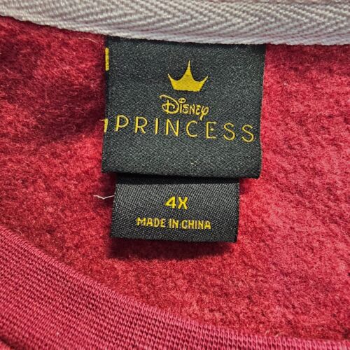 4X Disney Prinzessin Mulan bestickt Blumen Rundhalsausschnitt Sweatshirt rot W1c - Bild 2 von 15