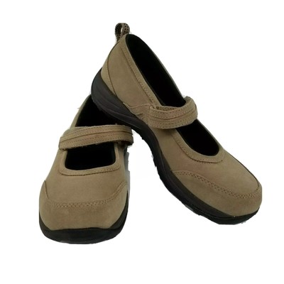 L.L. Bean | Shoes | Ll Bean Black Suede Mary Jane Shoes With Rugged Soles And Velcro Straps 65 