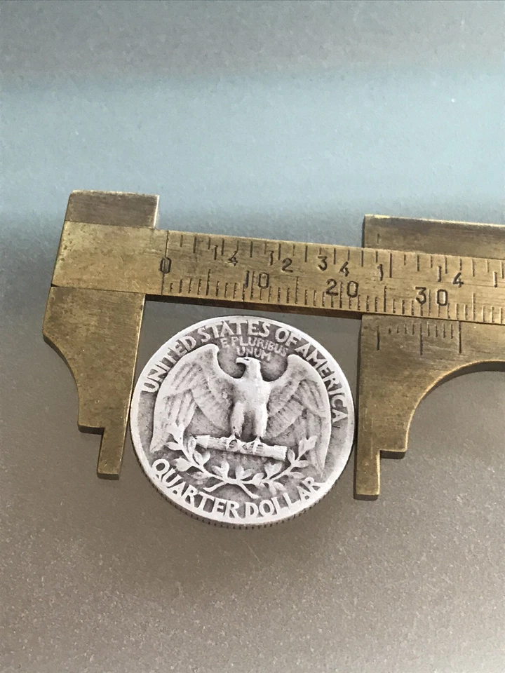 Quarto di dollaro Americano, Moneta argento 1946, quarter dollar silver U.S.A. - Immagine 4 di 4