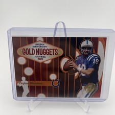 2005 Topps Golden Anniversary Gold Nuggets Peyton Manning NEW