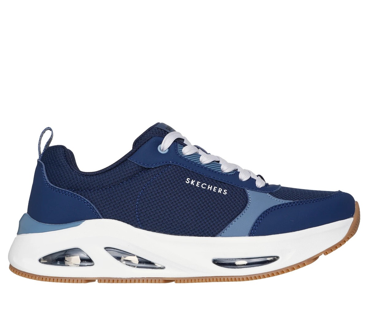 Skechers Shoes Men's Comfort lace up Navy Air Memory Foam Casual