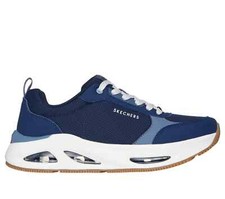 Skechers Shoes Men's Comfort lace up Navy Air Memory Foam Casual Sneaker 183300