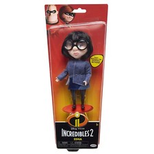 Disney Incredibles 2 Edna Doll 8" Figure Blue Fabric Top Fully Poseable NEW