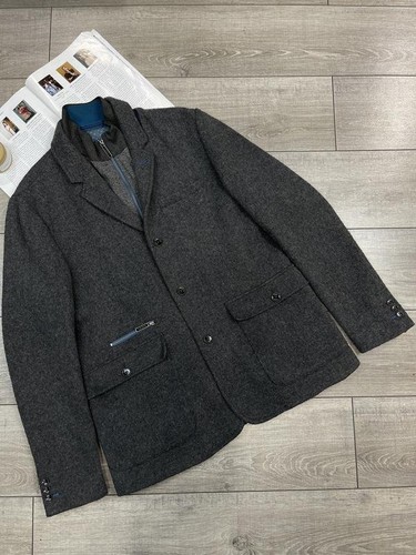 Men Ted Baker Blazer Grey Wool 44 / XXL