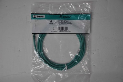 NEW PANDUIT Panduit UTPSP10GRY TX6 Plus Cat6 UTP Patch Cord 10ft Gree UTPSP10GRY