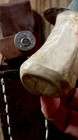 DEER ANTLER KNIFE LEATHER SHEATH Real REMINGTON 20 GA Bullet Snap Handcrafted 7” — photo 4
