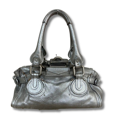 Chloe Mini Paddington Handbag Silver w/Dust Bag Missing Lock