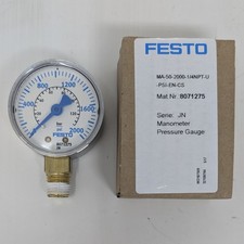 NEW FESTO 8071275 JN 2000 PSI Manometer Pressure Gauge MA-50-2000-1/4