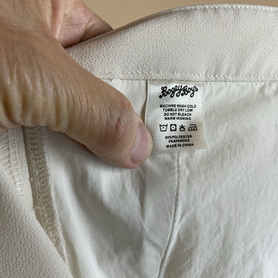 Bogey Boys Golf Pants Mens 37 X 33 White Flat Front Polyester