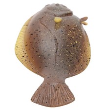 Realistic Flounder Fish Model Toy Sole Plaice Sea Creature For Kids