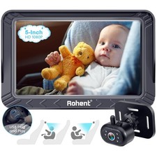 Baby Car Camera - 5" HD Display, Night Vision, Easy Install