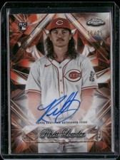 2025 Topps Chrome Sapphire Rhett Lowder Sapphire Selections Orange Auto #/25