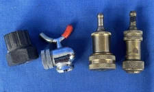 2 x Vintage Silca Brass Presta Pump Chucks Italy & Campagnolo Frame Pump Head