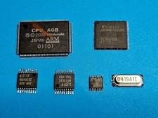 Game Boy Advance GBA chipset cpu, memory, amp, regulator, crystal oscillator 