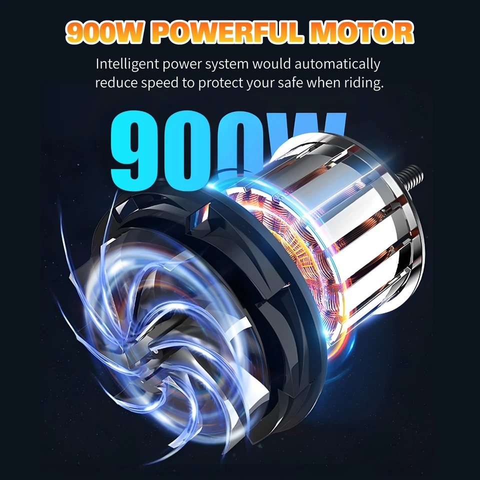 2025 900W 40KM/H 50KM Portable Electric Scooter Adult Foldable Travel E-Bike - image 3 of 4