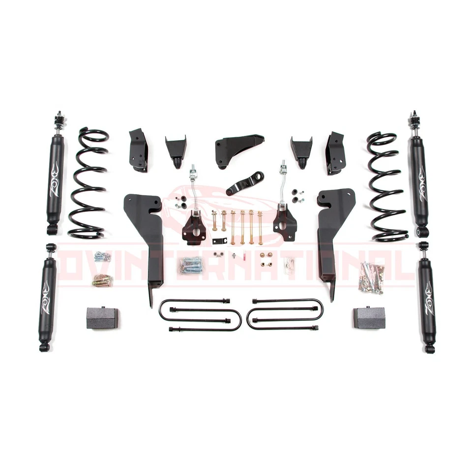 Kit de elevación Zona 6" para Dodge Ram 03-07 2500/3500 4" eje trasero; Amortiguadores Nitro 4x4 Foto 2 de 3