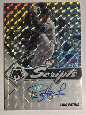 2022 Panini   Mosaic Scripts   Luis Patino RC #SC-LP (AU) Prizm   Padres   Mint