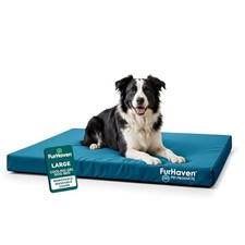 FurHaven Water-Resistant Orthopedic Dog Bed for Large Dogs, Oxford Polycanvas...