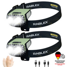 RABLEX RB974 2er Set LED Stirnlampe 900 Lumen...