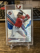 2024 Topps Pristine - Andres Gimenez - Pristine Refractor - Blue /75 - Encased
