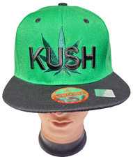 WEED POT LEAF KUSH 3D Embroidered Snapback Adjustable Baseball Cap Hat Lot 1-12