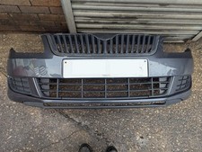 2010-2014 MK2 5J SKODA FABIA FACELIFT FRONT BUMPER & GRILLS ANTHRACITE GREY LF8J