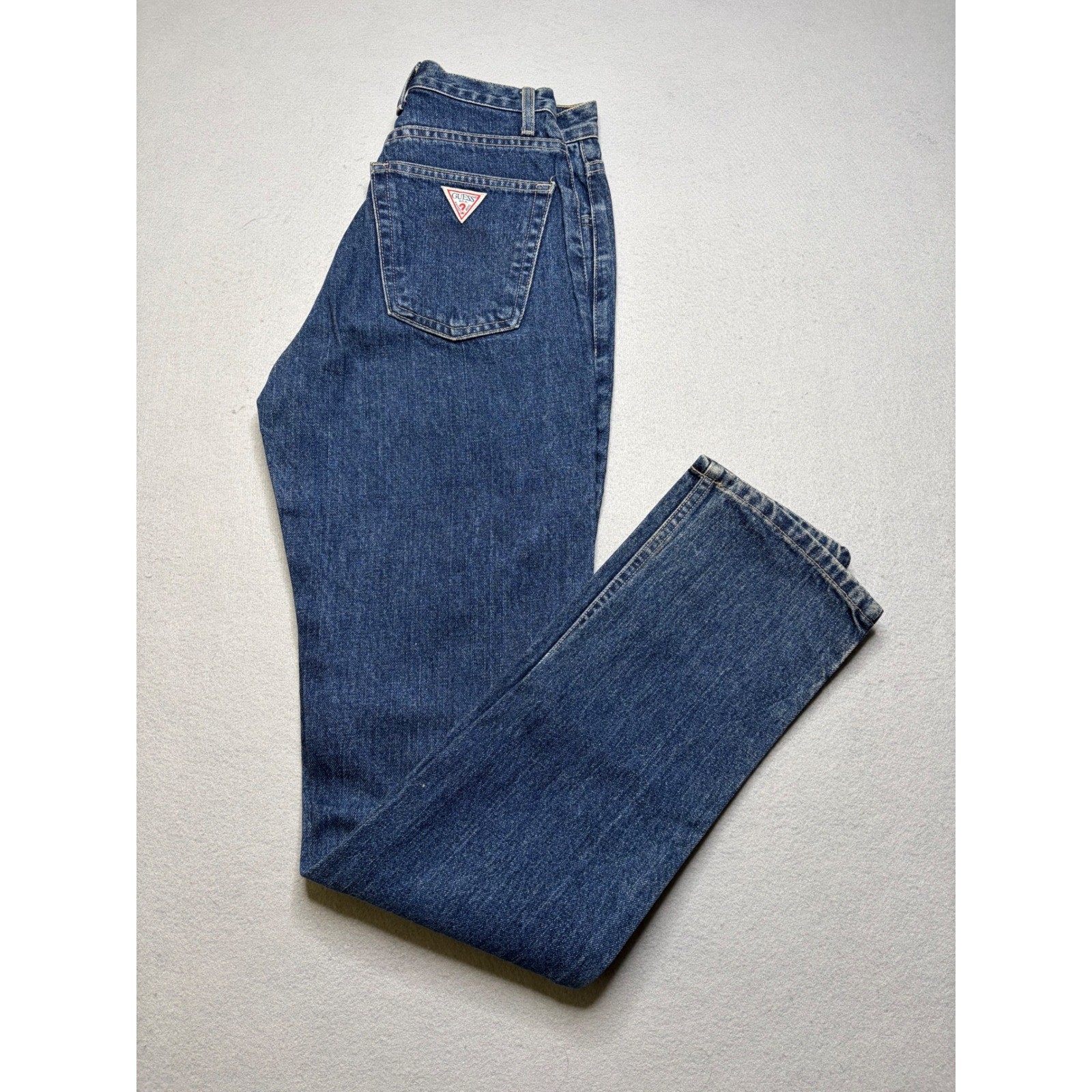 Guess Jeans Womens 26 Blue Vintage 1050-LG High Rise Straight Leg Made in USA