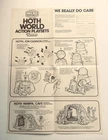 Vintage 1982 Kenner Star Wars Hoth World Instructions Hoth Playsets