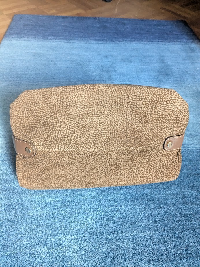 Borbonese Handbag Quail Pattern Round Style - image 13