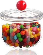30 Oz Candy Jars with Lids - Clear Plastic Cookie Storage Containers Airtight