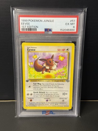 Eevee (1st Edition) graded PSA 6 for sale on eBay