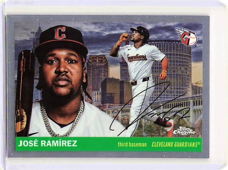 2025 Topps Chrome Platinum José Ramírez City Variations Cleveland Guardians