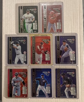 2000 MLB Showdown Foil 1st Edition (8) JETER ALFONZO LOFTON ABREU FINLEY (read)