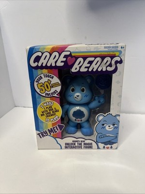 Care Bears 5'' Interactive Figure GRUMPY Bear Unlock 50+ Reactions Surprises NEW
