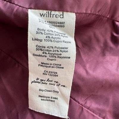 【新品】  Box(Wide) Aritzia WILFRED NWOT Pirouette Metallic Copper Jacket, Blazer